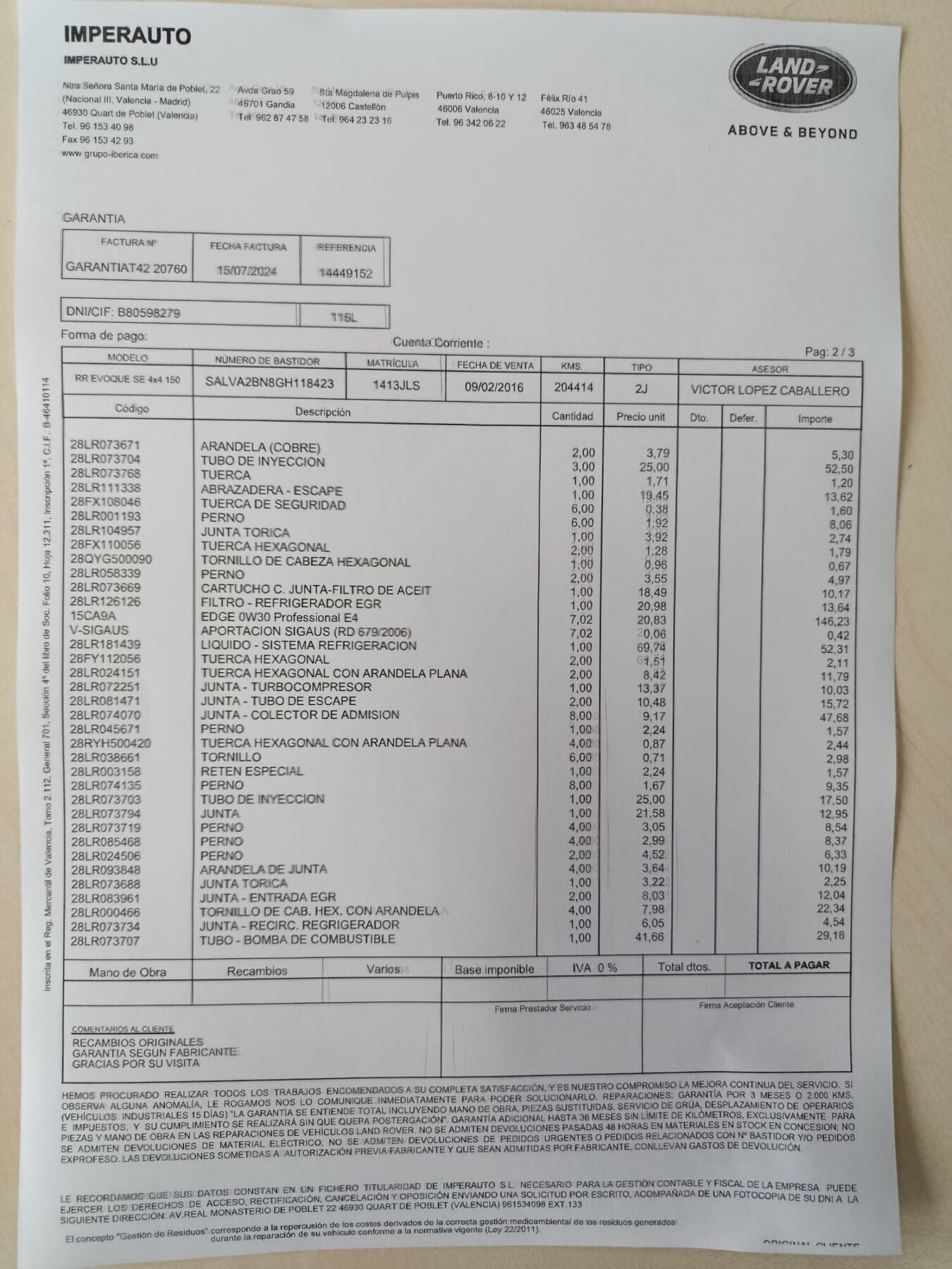 LAND-ROVER RANGE ROVER EVOQUE 2.0L TD4 4x4 SE 150