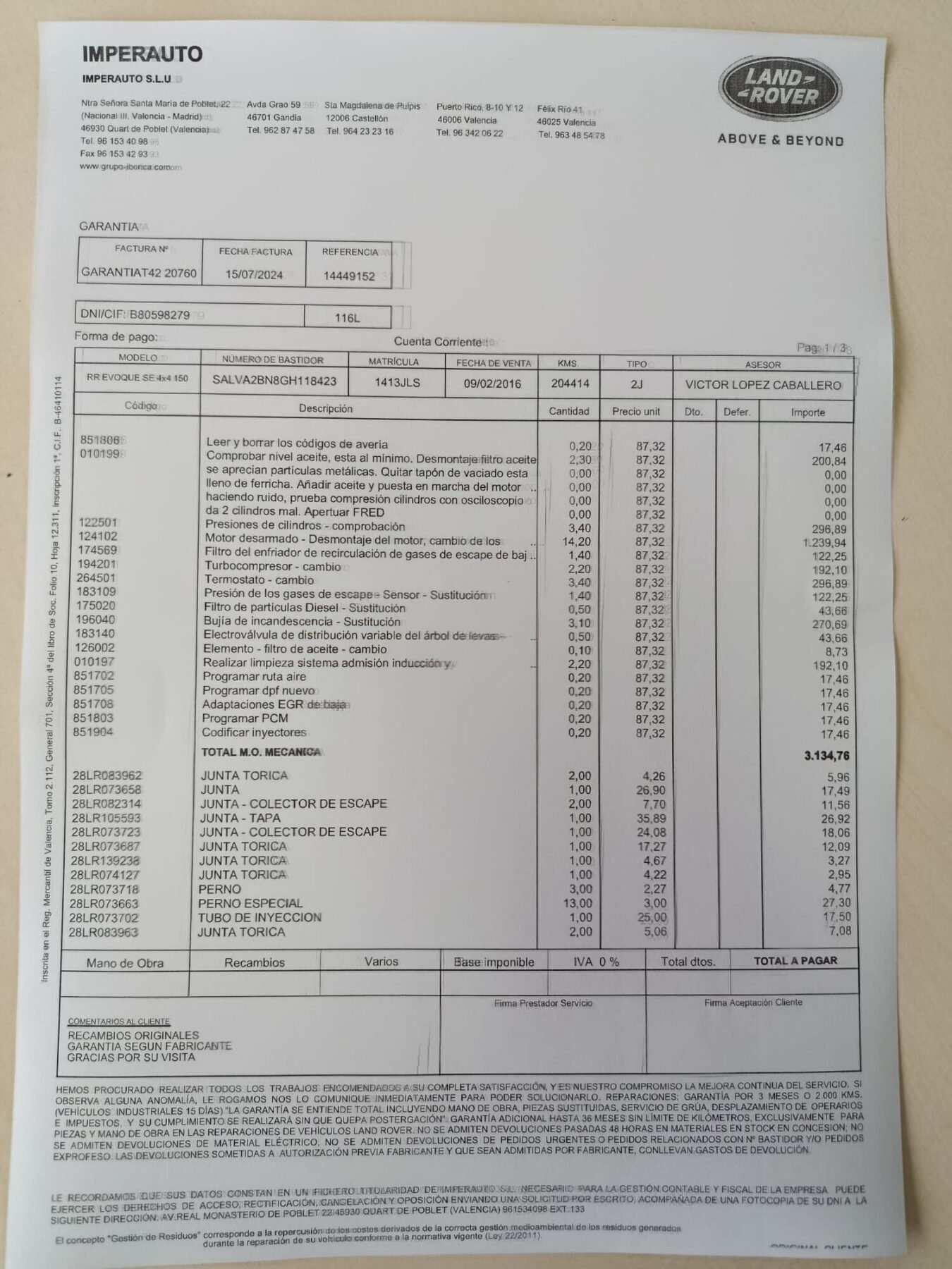 LAND-ROVER RANGE ROVER EVOQUE 2.0L TD4 4x4 SE 150